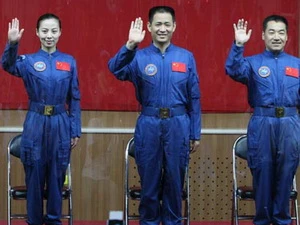 Ba phi hành gia Trung Quốc. (Nguồn: Getty Images)