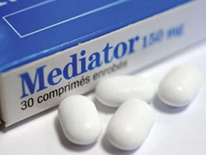 Thuốc Mediator (hoạt chất Benfluorex) do Công ty Les Laboratories Servier sản xuất. (nguồn: Internet) 