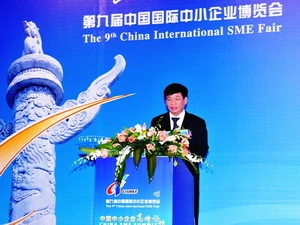 Thứ trưởng Nguyễn Thành Biên phát biểu tại CISMEF 2012. (Ảnh: Hà Ngọc/Vietnam+)