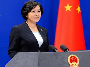 Nữ phát ngôn viên Bộ Ngoại giao Trung Quốc Hoa Xuân Oánh. (Nguồn: Tân Hoa xã)