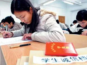 Các thí sinh tham gia một kì thi đại học ở Trung Quốc. Ảnh minh họa. (Nguồn: Internet)