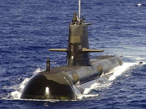 Một trong sáu chiếc tàu ngầm thuộc hạm đội Collins của Australia. (Nguồn: wiki) 