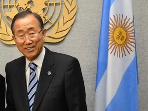 Tổng thư ký Liên hợp quốc Ban Ki-moon. (Nguồn: AFP/TTXVN)