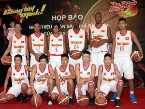 Đội bóng rổ chuyên nghiệp Saigon Heat. (Ảnh: Quang Nhựt/TTXVN)