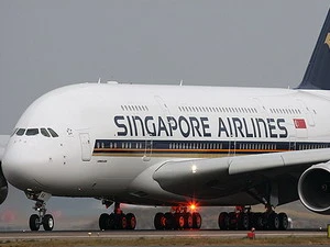 Máy bay A380 của hãng Singapore Airlines. (Nguồn: thewanderingpalate.com)