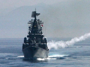 Hải quân Nga và Nhật Bản diễn tập trên biển. (Nguồn: rian.ru)
