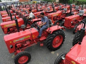 Máy nông nghiệp của hãng Mahindra. (Nguồn: AFP)