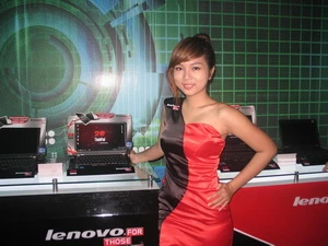 Sản phẩm mới của Lenovo. (Ảnh: Hà Huy Hiệp/Vietnam+)