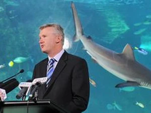 Ông Tony Burke trong lễ công bố lập công viên hải dương lớn nhất thế giới. (Nguồn: AFP)