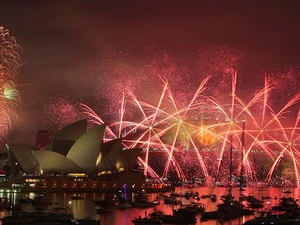 Lễ hội bắn pháo hoa chào Năm mới ở Sydney. (Nguồn: dailytelegraph.com.au)