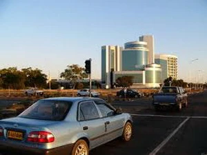 Một đường phố ở thủ đô Gaborone, Botswana. (Nguồn: Wikipedia)