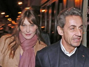 Vợ chồng cựu Tổng thống Pháp Sarkozy. (Nguồn: independent.co.uk)