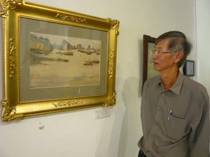 Một bức tranh trong bộ sưu tập của ông Tira. (Ảnh: Nhật Trường/Vietnam+)