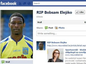 Trang Facebook chia buồn với Bobsam Elejiko (Nguồn: FB)