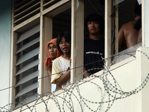 Tù nhân nổi loạn tại Bali (Nguồn: AP)