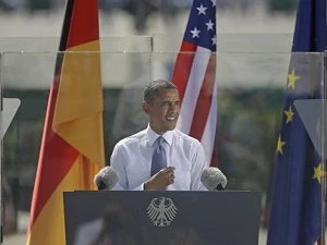 Obama kêu gọi Nga cắt giảm vũ khí trong bài phát biểu tại Berlin (Nguồn: AP)