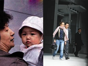 Những bức ảnh chụp được khi gia đình Triệu Vy ở Đài Loan. (Nguồn: Internet)