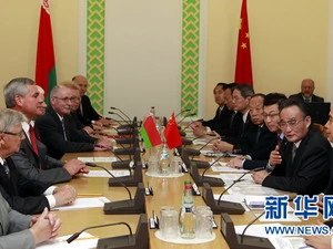 Belarus và Trung Quốc tiến hành hội đàm. (Nguồn: Tân Hoa Xã)