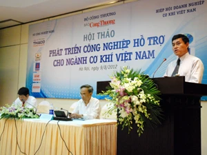 Thứ trưởng Lê Dương Quang phát biểu tại hội nghị (Ảnh: Đức Duy/Vietrnam+)