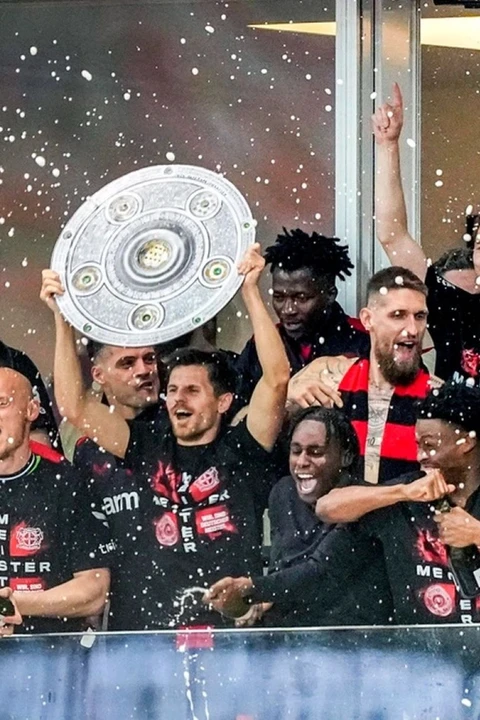 Leverkusen lần đầu tiên giành chức vô địch Bundesliga. (Nguồn: AP)