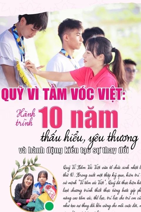 Quỹ Vì Tầm Vóc Việt: 10 năm thấu hiểu, yêu thương và kiến tạo sự thay đổi