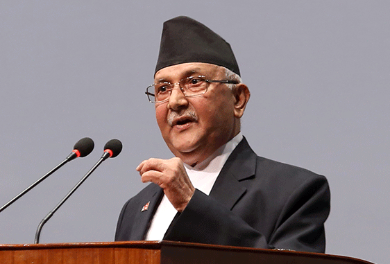 Thủ tướng Cộng hòa Dân chủ Liên bang Nepal K P Sharma Oli. (Nguồn: The Shillong Times)
