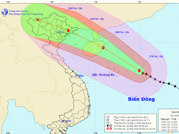 Đêm mai, bão số 2 mạnh cấp 11 áp sát bờ biển Bắc Bộ