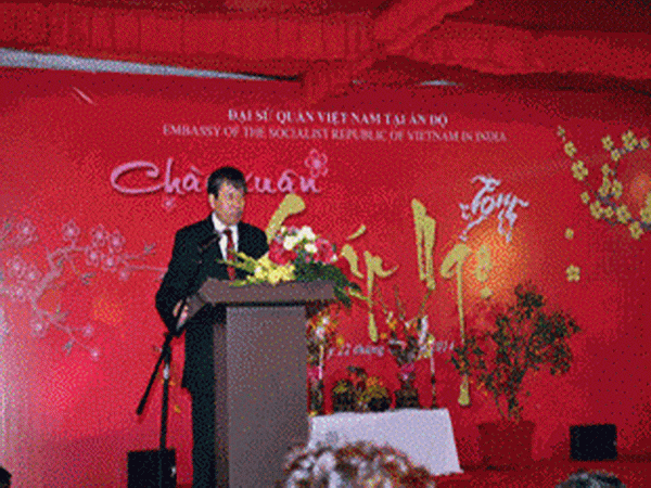 Đại sứ Việt Nam tại Ấn Độ Nguyễn Thanh Tân. (Ảnh: Minh Lý/Vietnam+)