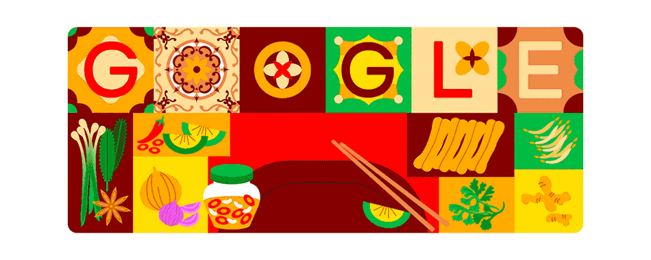 Google Doodle hôm nay tôn vinh phở Việt Nam. Ảnh: Google Doodle