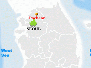 Địa điểm tập trận là thành phố Pocheon, cách thủ đô Seoul khoảng 45km. (Ảnh: Internet)