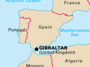 Vị trí vùng lãnh thổ Gibraltar. (Nguồn: static.ddmcdn.com)