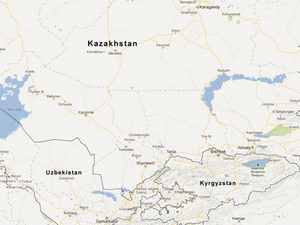 Chiếc máy bay cất cánh từ thành phố Kokshetau ở miền Bắc Kazakhstan đến sân bay Almaty. (Nguồn: AP)