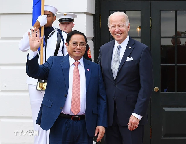 Tối 12/5/2022 (giờ địa phương), tại Washington D.C.(Hoa Kỳ), Thủ tướng Phạm Minh Chính và các nhà lãnh đạo ASEAN dự chiêu đãi của Tổng thống Hợp chúng quốc Hoa Kỳ Joseph Robinette Biden Jr.