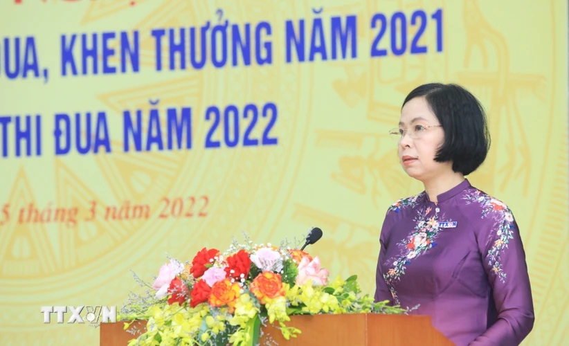 Tổng Giám đốc Thông tấn xã Việt Nam Vũ Việt Trang phát biểu. (Ảnh: Tuấn Anh/TTXVN)