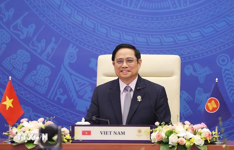 Thủ tướng Phạm Minh Chính tham dự Hội nghị cấp cao ASEAN-Hoa Kỳ lần thứ 9. (Ảnh: Dương Giang/TTXVN)