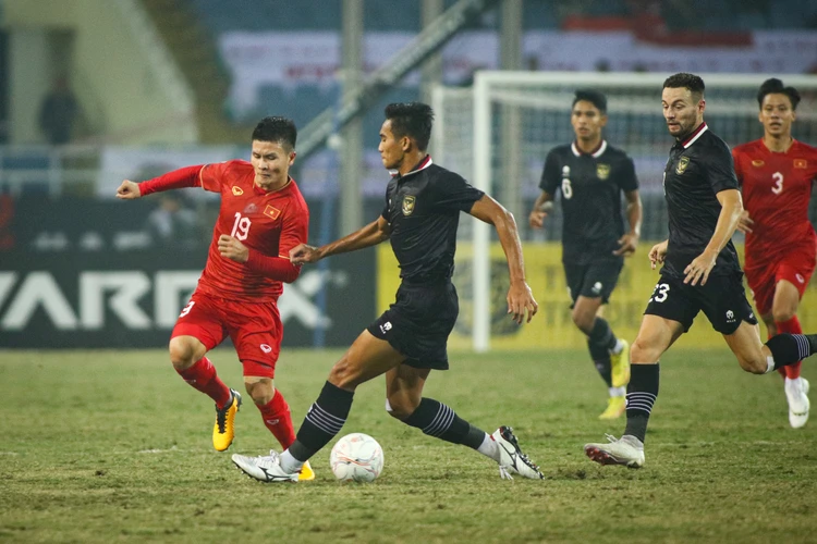 Đội tuyển Việt Nam đánh bại Indonesia với tỷ số cách biệt 2-0 tại bán kết lượt về AFF Cup 2022 vào tối nay (9/1) bất chấp những khó khăn được tạo ra từ Indonesia kể từ trận đấu lượt đi. (Ảnh: PV/Vietnam+)