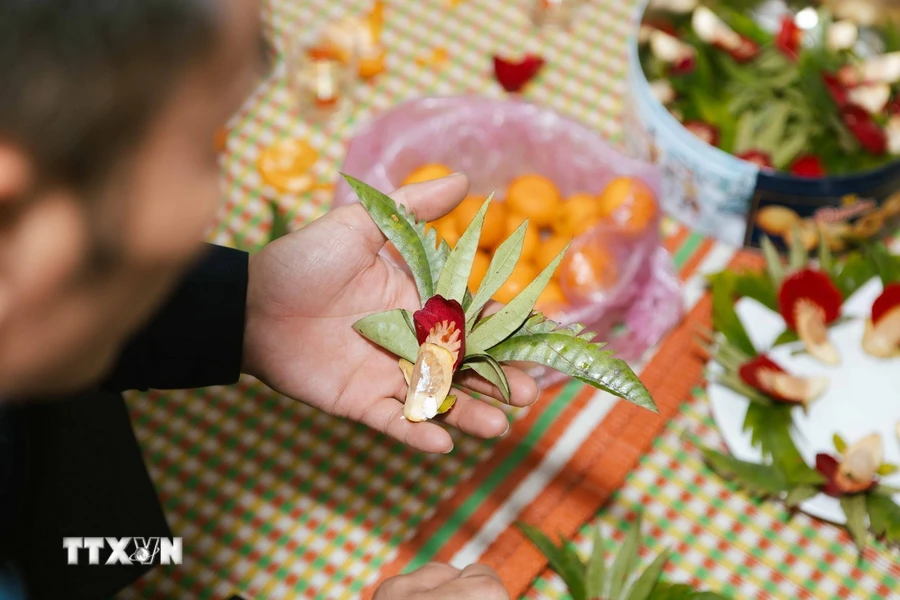 Trầu cánh phượng được người dân lưu giữ đến tận bây giờ và luôn hiện diện trong các canh hát Quan họ. (Ảnh: Đoàn Công Vũ/TTXVN phát)