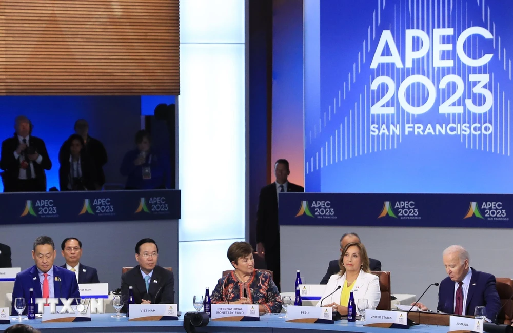 Chủ tịch nước Võ Văn Thưởng dự Phiên họp hẹp các Nhà lãnh đạo Kinh tế APEC- Ảnh 2.