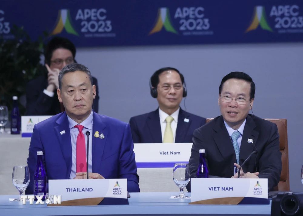 Chủ tịch nước Võ Văn Thưởng dự Phiên họp hẹp các Nhà lãnh đạo Kinh tế APEC- Ảnh 5.