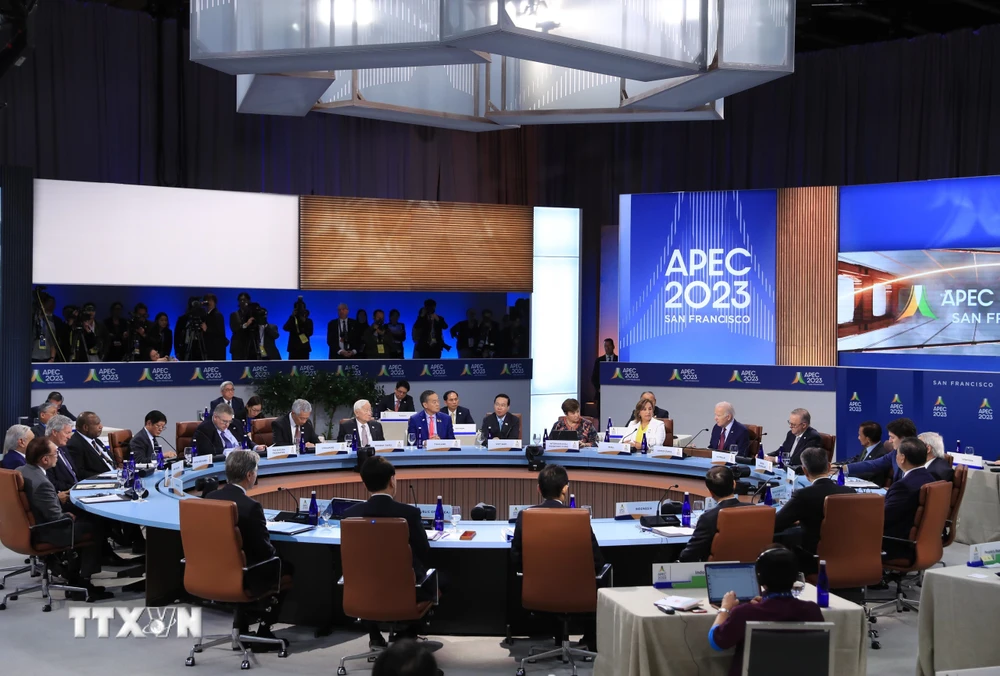 Chủ tịch nước Võ Văn Thưởng dự Phiên họp hẹp các Nhà lãnh đạo Kinh tế APEC- Ảnh 6.