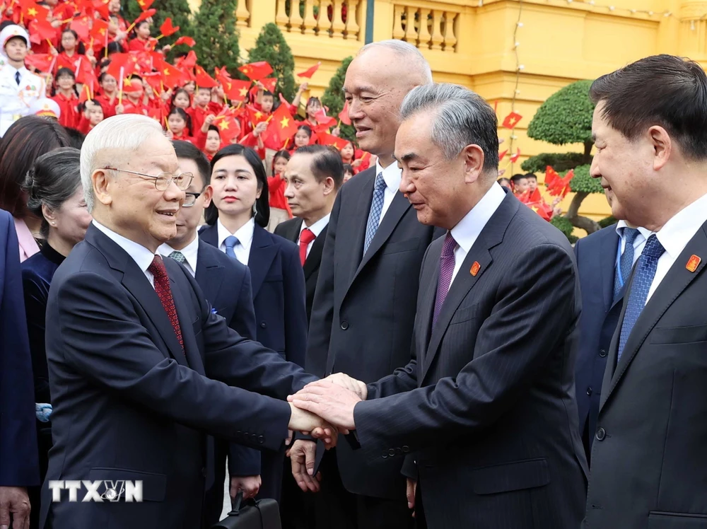 Tổng Bí thư Nguyễn Phú Trọng chủ trì lễ đón chính thức Tổng Bí thư, Chủ tịch nước Trung Quốc Tập Cận Bình- Ảnh 9.