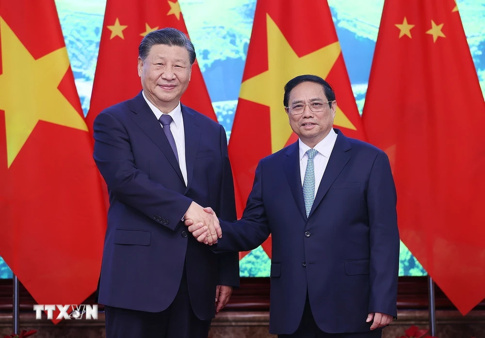 Thủ tướng Phạm Minh Chính hội kiến Tổng Bí thư, Chủ tịch nước Trung Quốc- Ảnh 1.