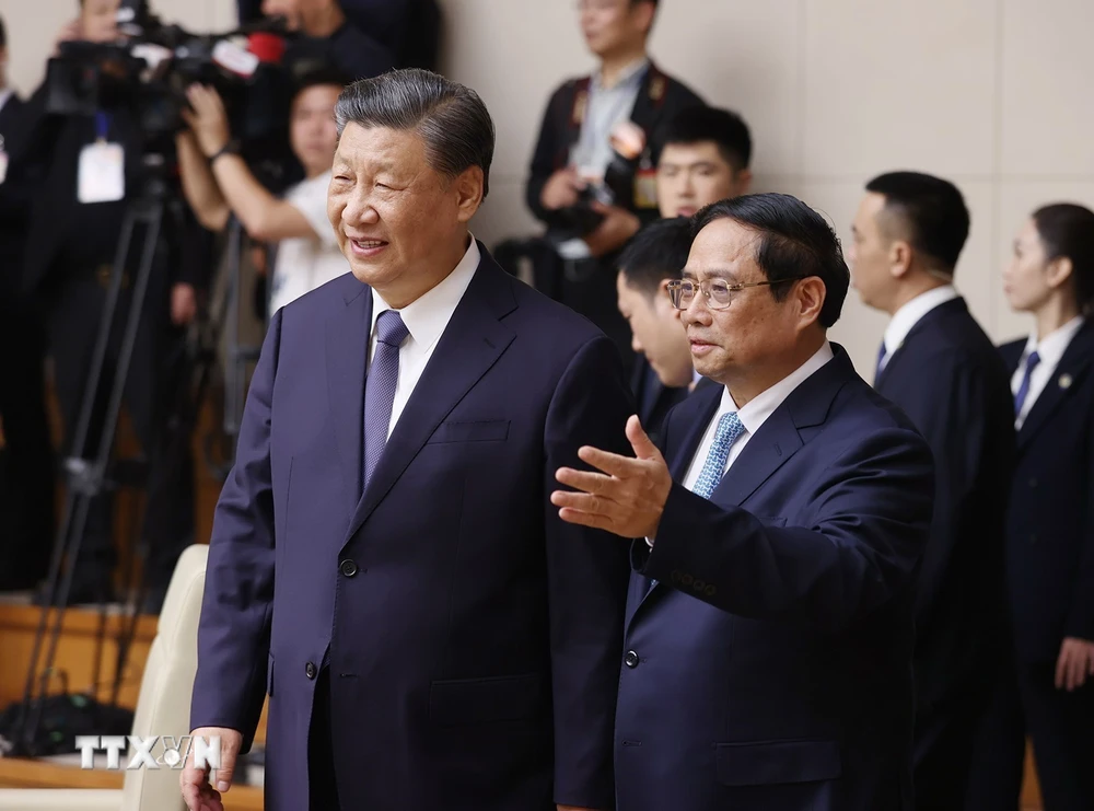 Thủ tướng Phạm Minh Chính hội kiến Tổng Bí thư, Chủ tịch nước Trung Quốc- Ảnh 3.