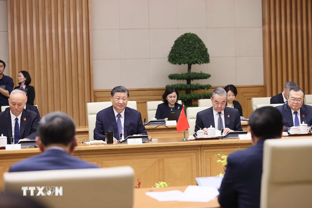 Thủ tướng Phạm Minh Chính hội kiến Tổng Bí thư, Chủ tịch nước Trung Quốc- Ảnh 6.