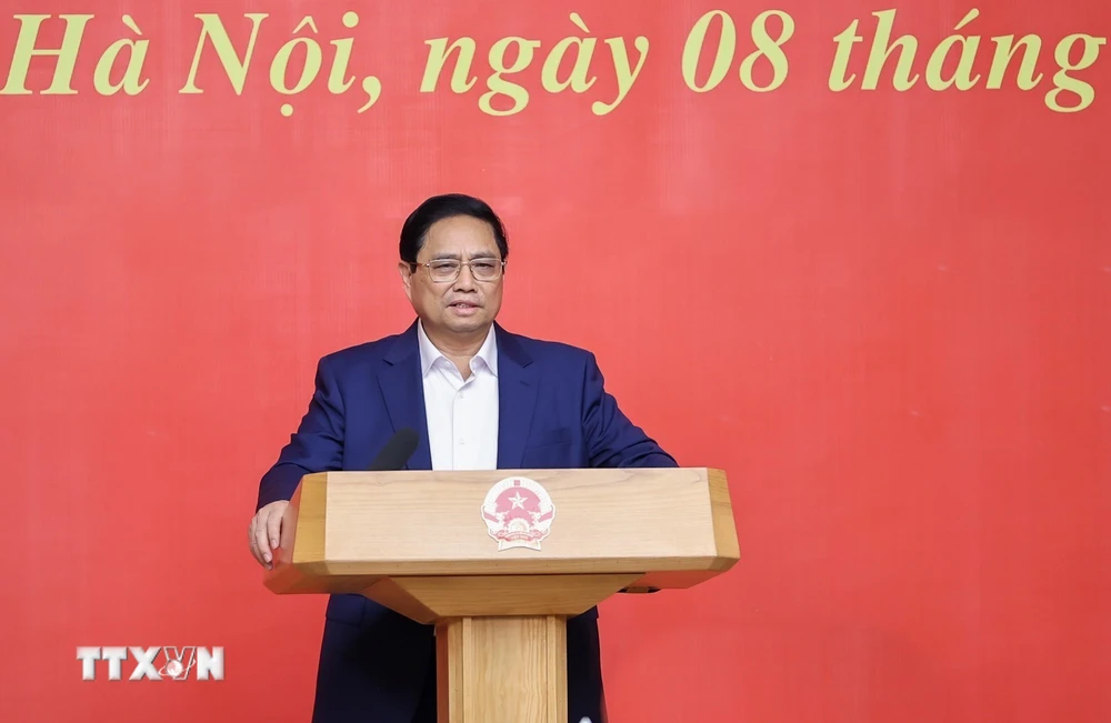 Thủ tướng Phạm Minh Chính chủ trì họp Tiểu ban Kinh tế-Xã hội Đại hội XIV- Ảnh 1.