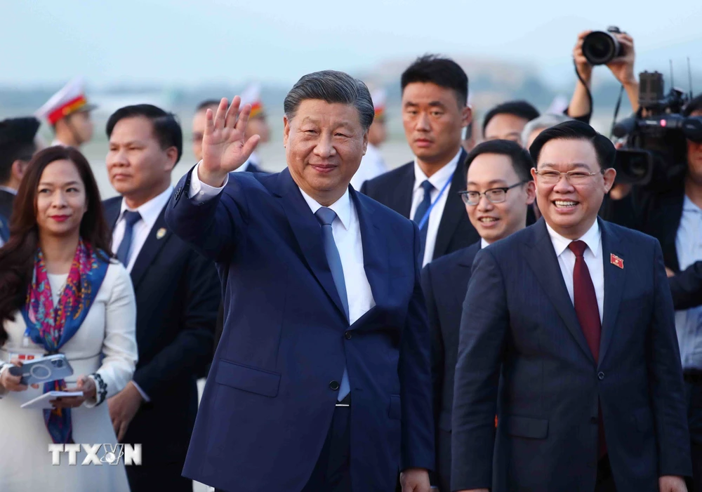 Tổng Bí thư, Chủ tịch nước Trung Quốc kết thúc tốt đẹp chuyến thăm Việt Nam- Ảnh 2.