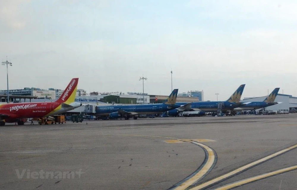 Toàn bộ chuyến bay giữa Việt Nam-Trung Quốc sẽ bị hủy cấp phép bay đã cấp cho các hãng hàng không. (Ảnh: Việt Hùng/Vietnam+)