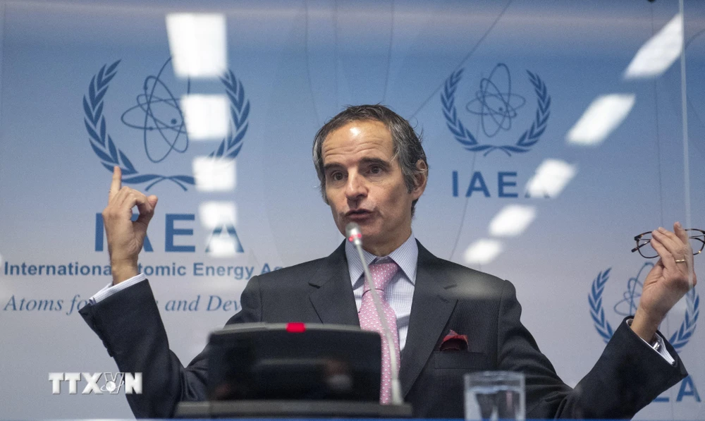 Tổng Giám đốc Cơ quan Năng lượng Nguyên tử quốc tế (IAEA) Rafael Grossi. (Ảnh: AFP/TTXVN)