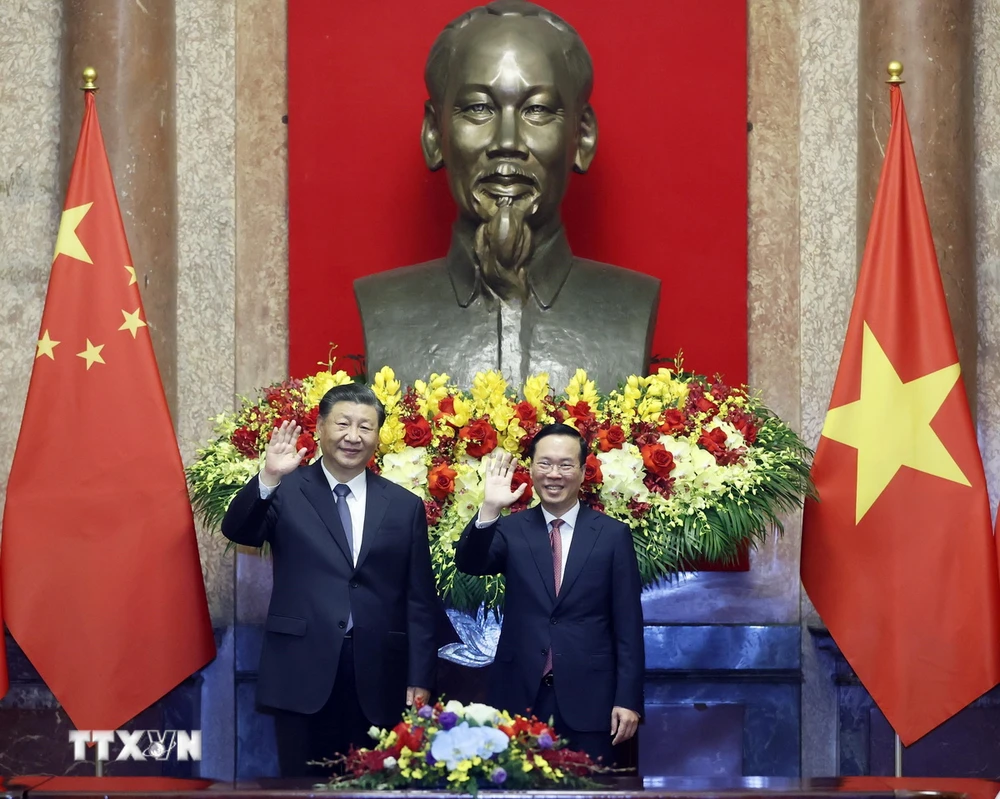 Chủ tịch nước Võ Văn Thưởng hội kiến với Tổng Bí thư, Chủ tịch nước Trung Quốc- Ảnh 3.