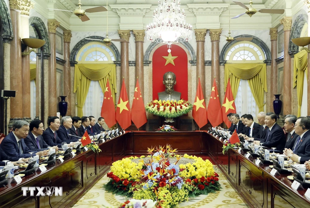 Chủ tịch nước Võ Văn Thưởng hội kiến với Tổng Bí thư, Chủ tịch nước Trung Quốc- Ảnh 6.